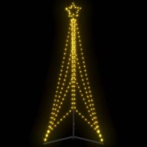 Árvore de Natal luminosa em cone 483 LEDs 240 cm branco quente