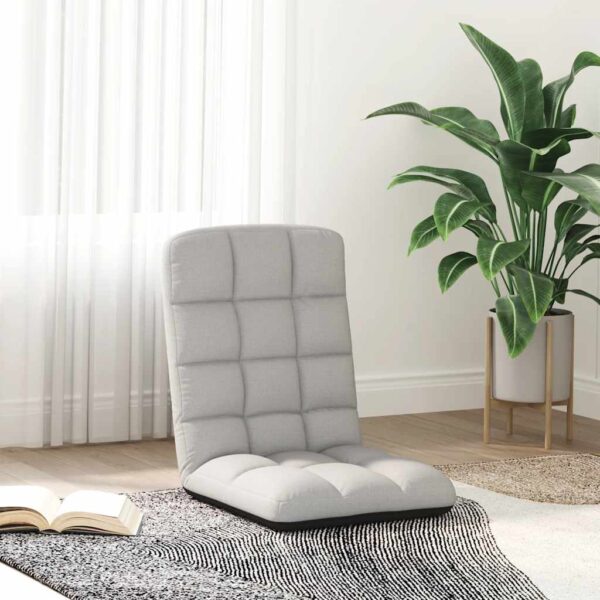 Colchão dobrável 71x51x62 cm tecido cinzento nublado - Image 2