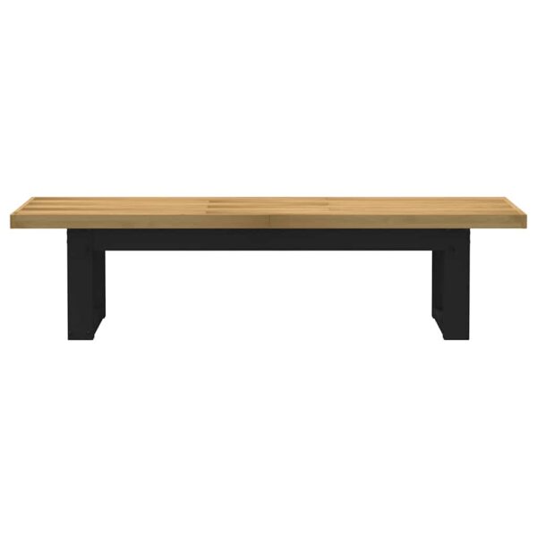 Banco de jantar NOAIN pernas forma U 180x40x45 cm pinho maciço - Image 3