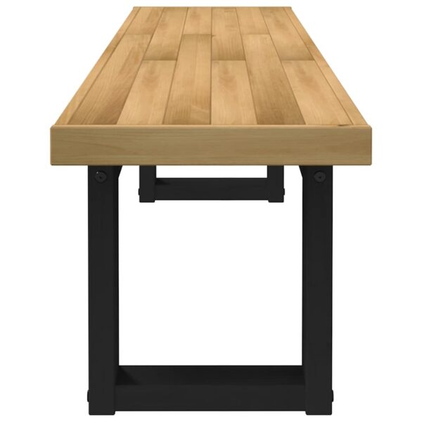 Banco de jantar NOAIN pernas forma U 180x40x45 cm pinho maciço - Image 4