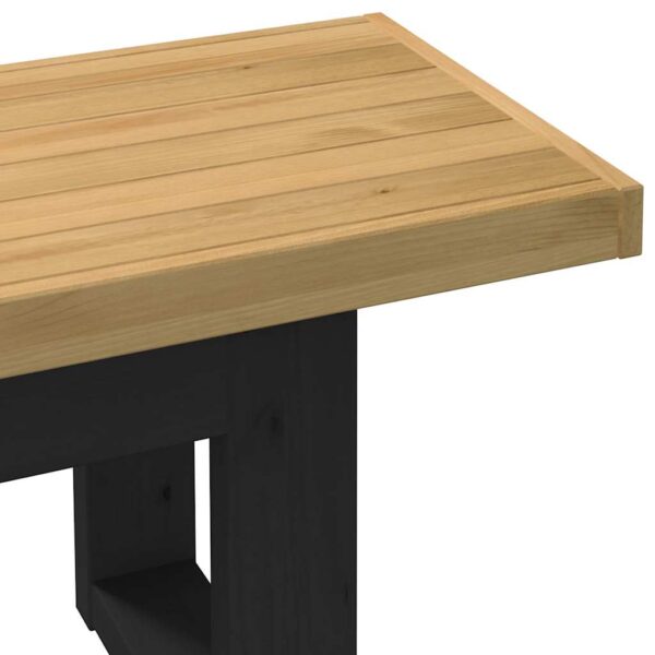 Banco de jantar NOAIN pernas forma U 180x40x45 cm pinho maciço - Image 6