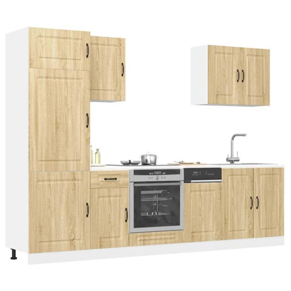7 peças armário de cozinha conjunto Kalmar sonoma carvalho