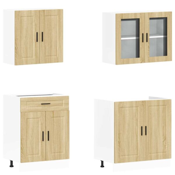 4 peças armário de cozinha conjunto Kalmar sonoma carvalho - Image 3