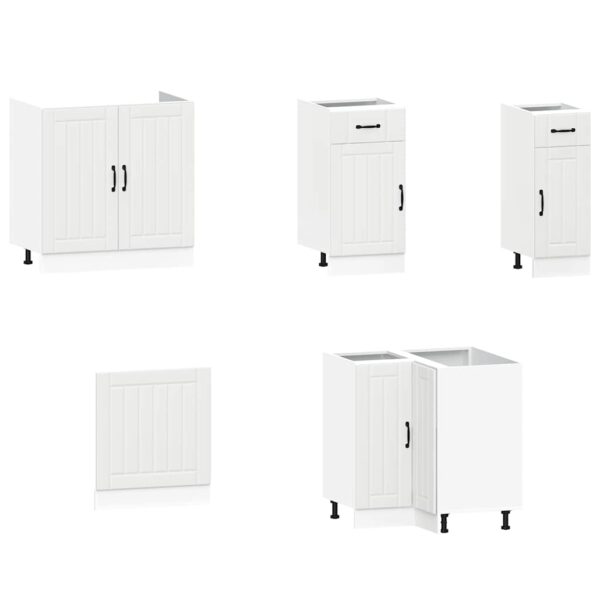 11 peças armário de cozinha conjunto Kalmar branca - Image 3
