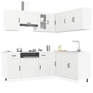 11 peças armário de cozinha conjunto Kalmar branca