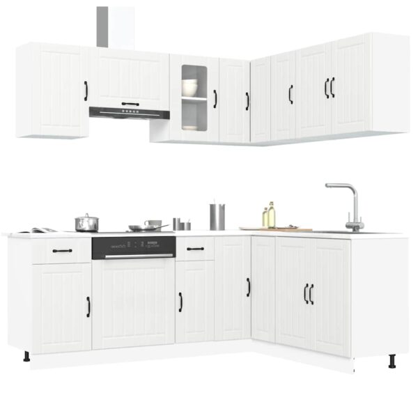 11 peças armário de cozinha conjunto Kalmar branca