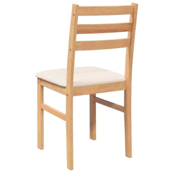 Cadeiras de jantar com almofadões 2 pcs madeira maciça - Image 6