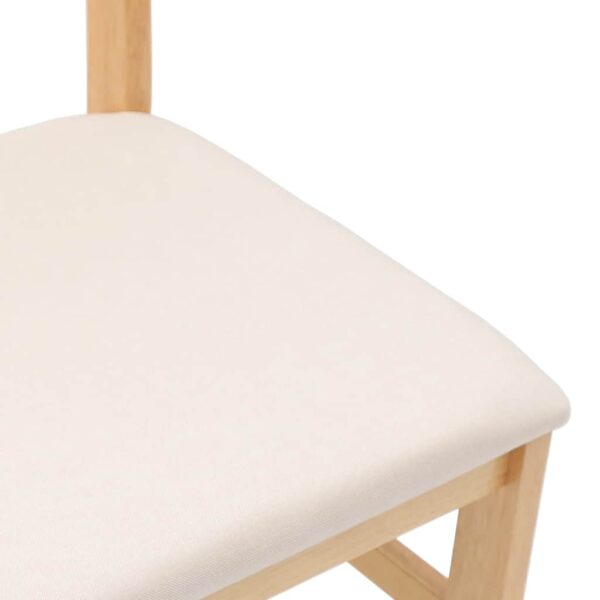 Cadeiras de jantar com almofadões 2 pcs madeira maciça - Image 7