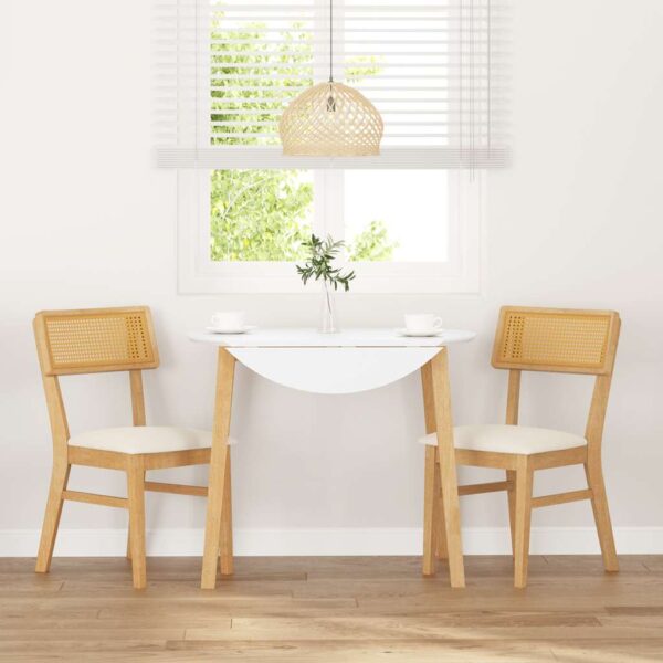 Cadeiras de jantar com almofadões 2 pcs madeira maciça - Image 2