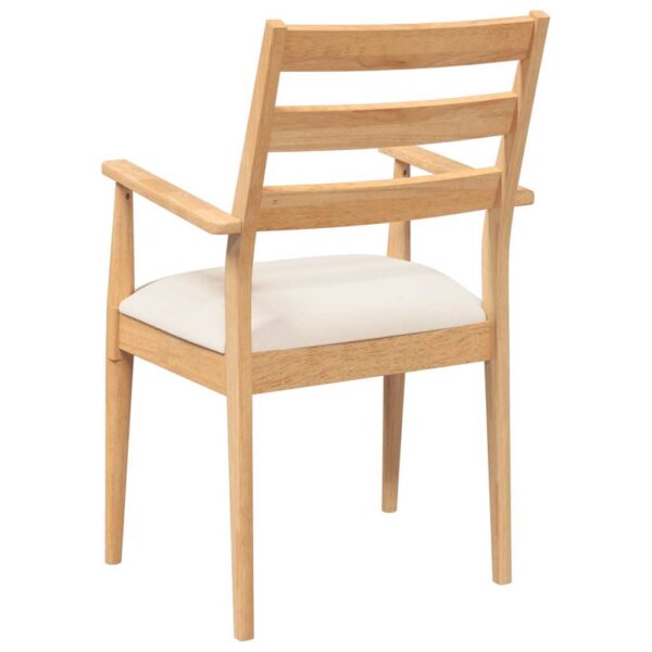 Cadeiras de jantar com almofadões 2 pcs madeira maciça - Image 6