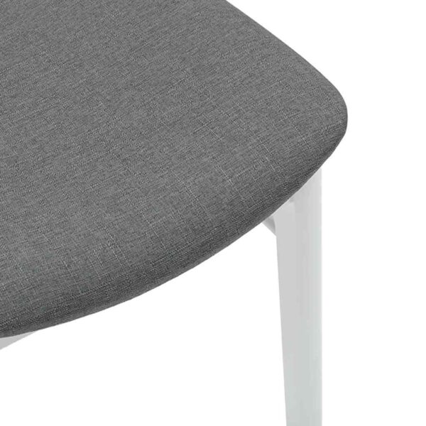 Cadeiras de jantar com almofadões 2 pcs madeira maciça branco - Image 7