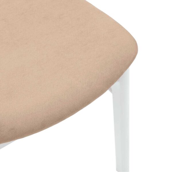 Cadeiras de jantar com almofadões 2 pcs madeira maciça branco - Image 7