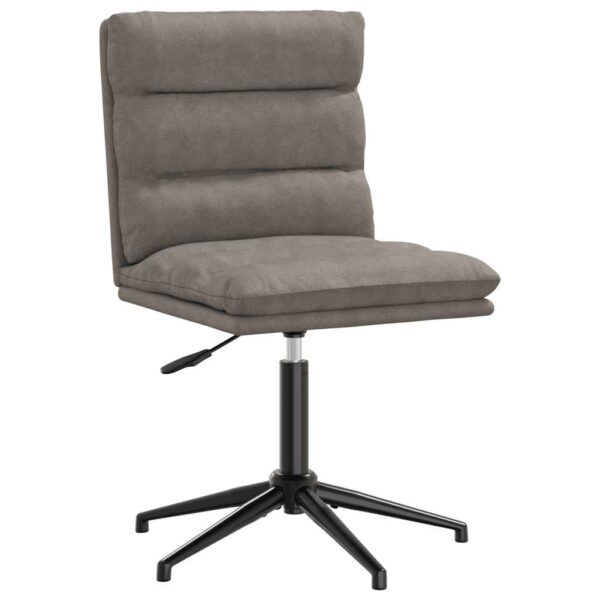 Cadeiras de jantar 2 pcs couro artificial cinzento - Image 2