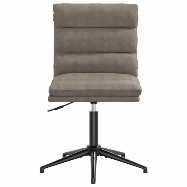 Cadeiras de jantar 2 pcs couro artificial cinzento - Image 3