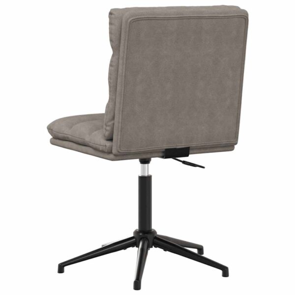Cadeiras de jantar 2 pcs couro artificial cinzento - Image 5