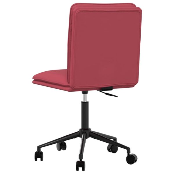 Cadeiras de jantar 2 pcs couro artificial vermelho-tinto - Image 5