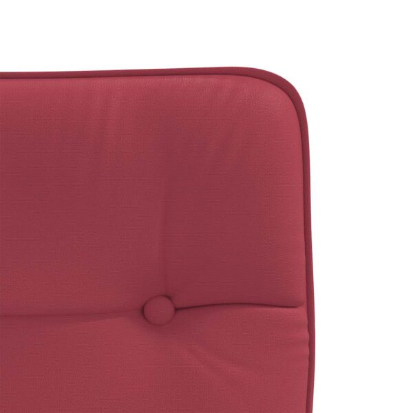 Cadeiras de jantar 2 pcs couro artificial vermelho-tinto - Image 7