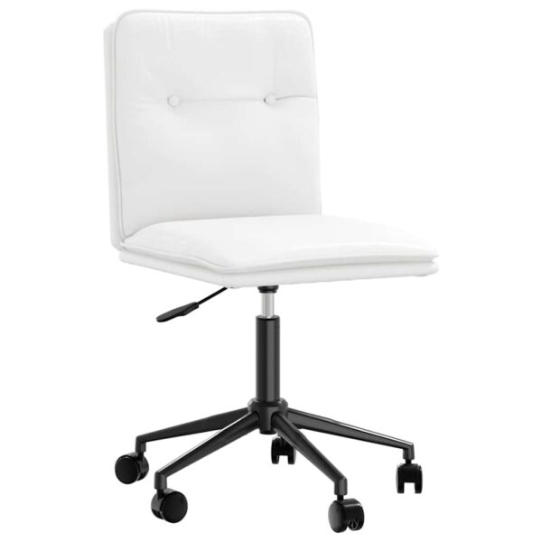 Cadeiras de jantar 2 pcs couro artificial branco - Image 2