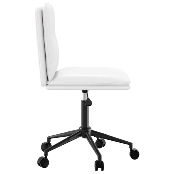 Cadeiras de jantar 2 pcs couro artificial branco - Image 4