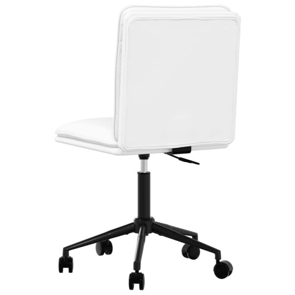 Cadeiras de jantar 2 pcs couro artificial branco - Image 5