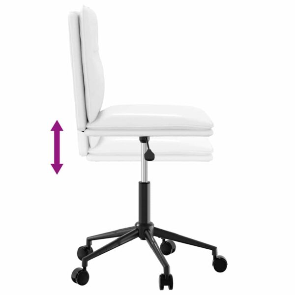 Cadeiras de jantar 2 pcs couro artificial branco - Image 6