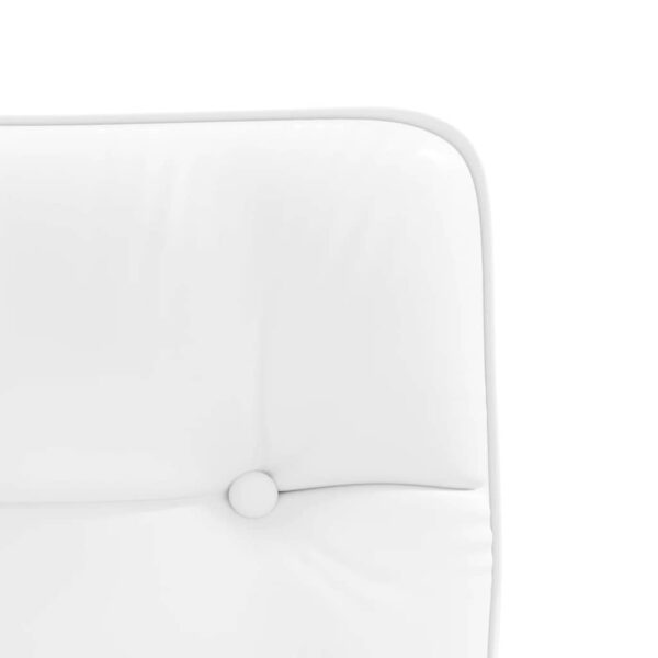 Cadeiras de jantar 2 pcs couro artificial branco - Image 7