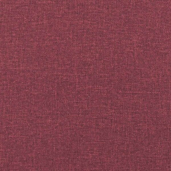Cadeiras de jantar 6 pcs tecido vermelho-tinto - Image 7