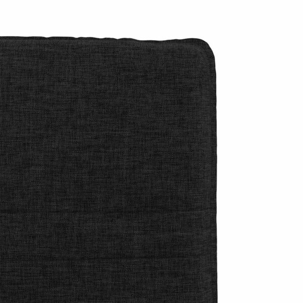 Cadeiras de jantar 6 pcs tecido preto - Image 6