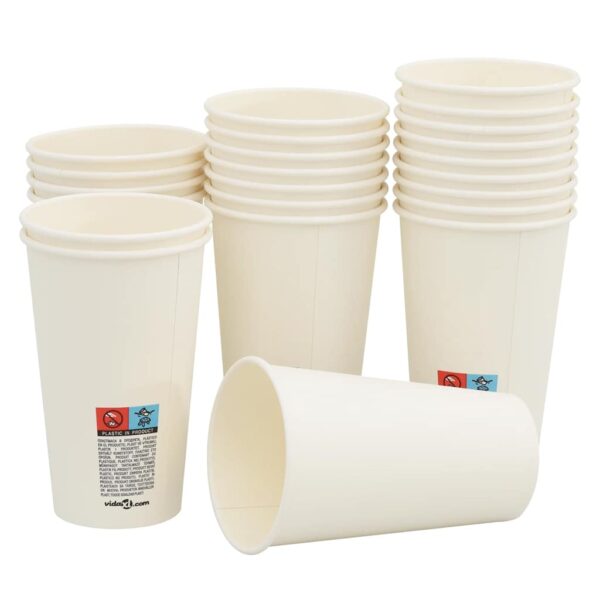 Copos de café de papel 1000 pcs 16oz 400ml branco - Image 3