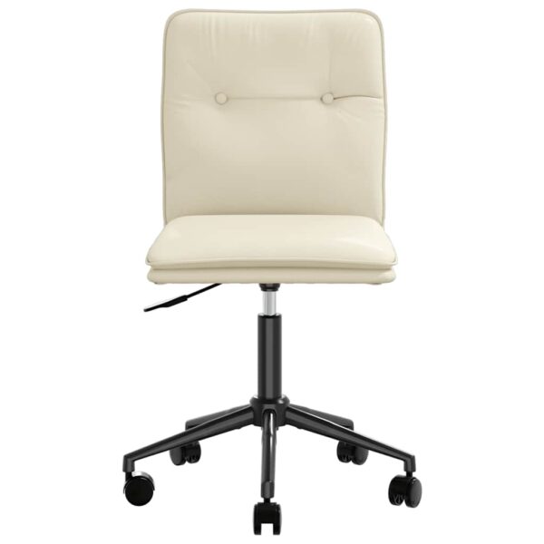 Cadeira de jantar couro artificial cor creme - Image 3