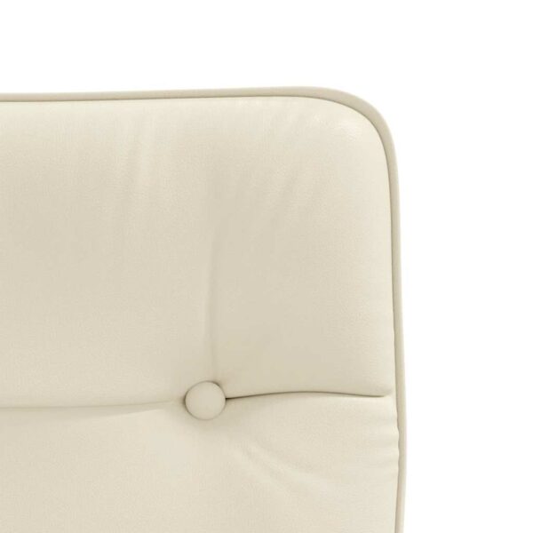 Cadeira de jantar couro artificial cor creme - Image 7
