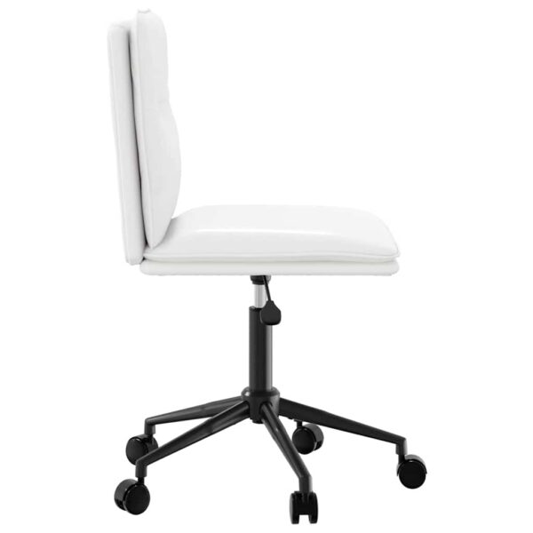 Cadeira de jantar couro artificial branco - Image 4