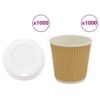 Copos de café de papel com tampas 1000 pcs 4oz 100ml