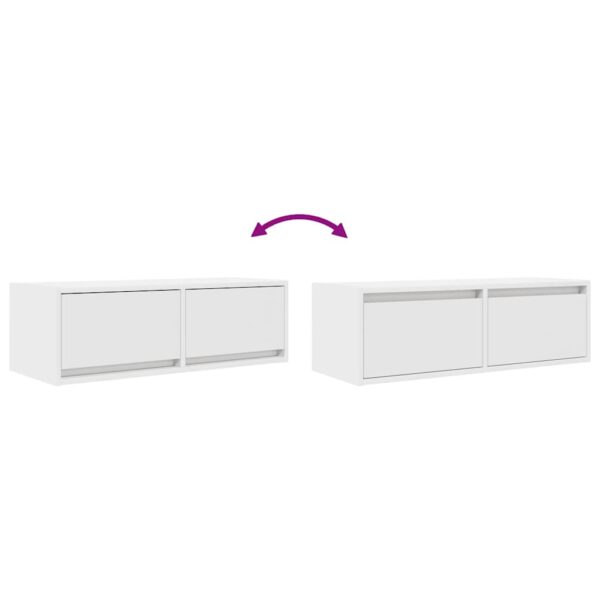 Móvel p/ TV 80x31x25,5 cm derivados de madeira branco - Image 8