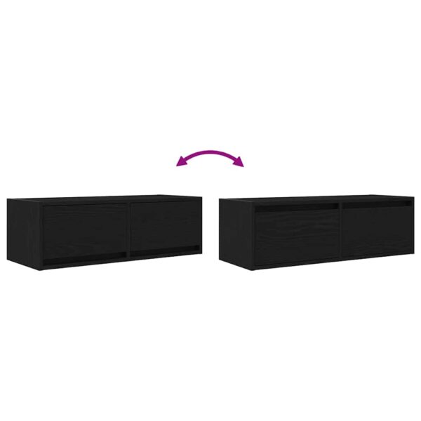Móveis de TV 2pcs 80x31x25,5cm deriv. madeira carvalho preto - Image 9