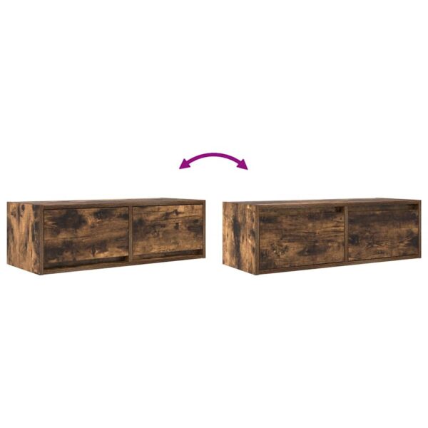 Móveis de TV 2pcs 80x31x25,5cm deriv. madeira carvalho fumado - Image 9