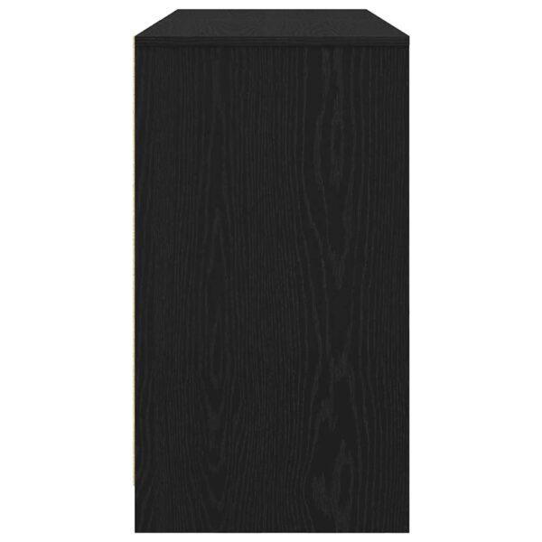 Secretária 120x42x76 cm derivados de madeira cor carvalho preto - Image 6