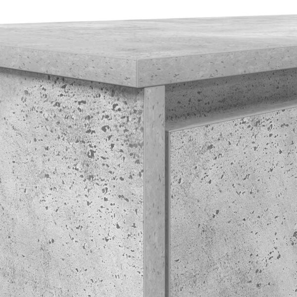 Secretária 120x42x76 cm derivados de madeira cinza cimento - Image 9