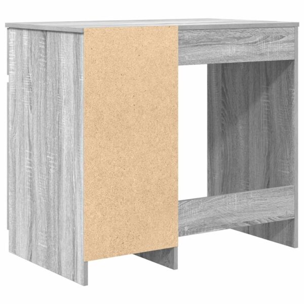 Secretária 86x49x76 cm derivados de madeira cinzento sonoma - Image 7