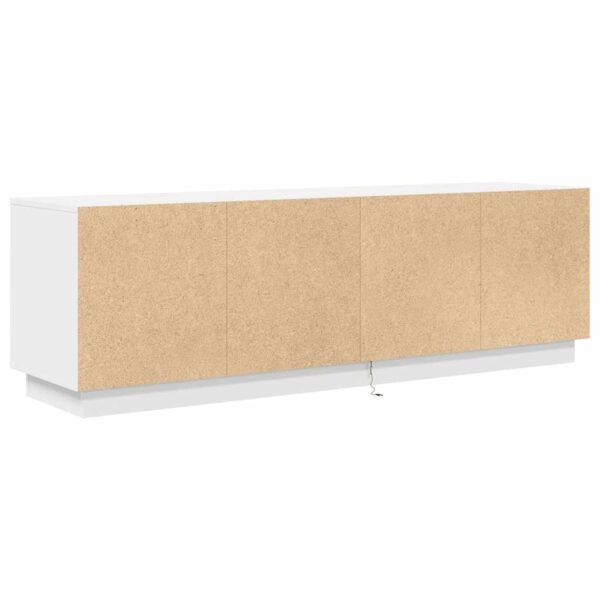 Móvel de TV com luzes LED 160,5x41x50 cm branco - Image 8