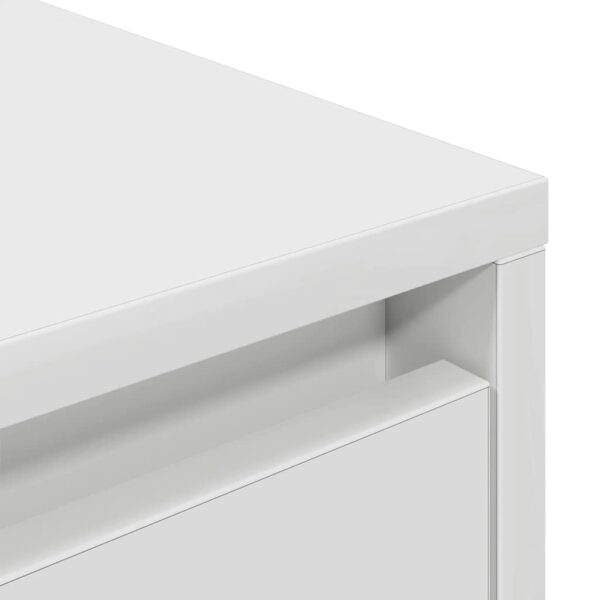 Móvel de TV com luzes LED 160,5x41x50 cm branco - Image 9