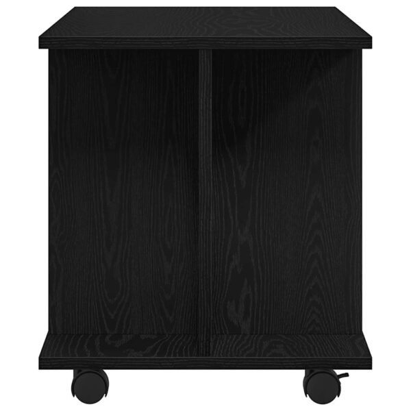 Móvel TV com rodas 80x40x45cm deriv. madeira carvalho preto - Image 5