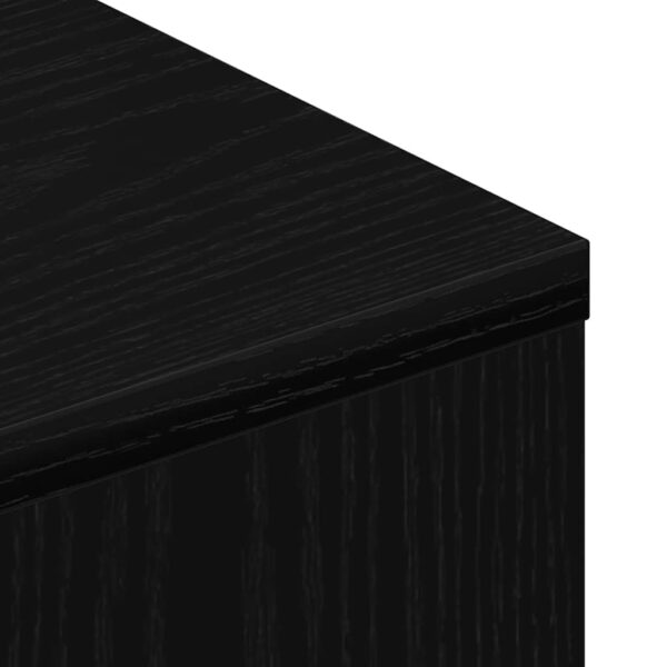 Móvel TV c/rodas 102x34,5x43cm deriv.madeira carvalho preto - Image 8
