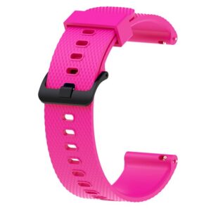 CORREA SILICONA 20MM ROSA PASADOR SMARTWATCH ***
