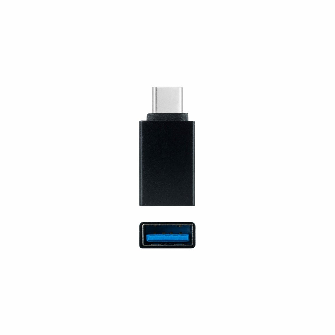 Adaptador usb tipo a a usb tipo c nanocable negro - hembra - macho