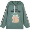 SUDADERA CON CAPUCHA COTTON BRUSHED THE MANDALORIAN GREEN