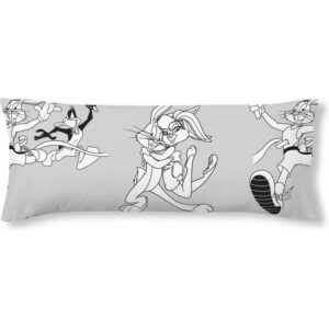 FUNDA DE ALMOHADA 100% ALGODÓN LOONEY TUNES BN CAMA DE 90.