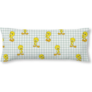 FUNDA DE ALMOHADA 100% ALGODÓN TWEETY VICHY CAMA DE 90.