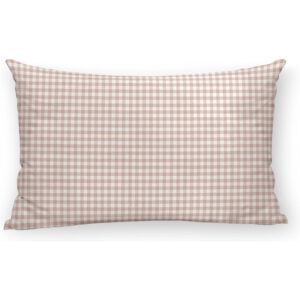 FUNDA DE ALMOHADA 100% ALGODÓN VICHY ROSA