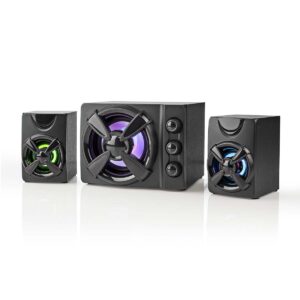 NEDIS ALTAVOCES  GAMING |ALTAVOZ: 2.1 |ALIMENTADO POR USB |3.5 MM MACHO |33 W| LED